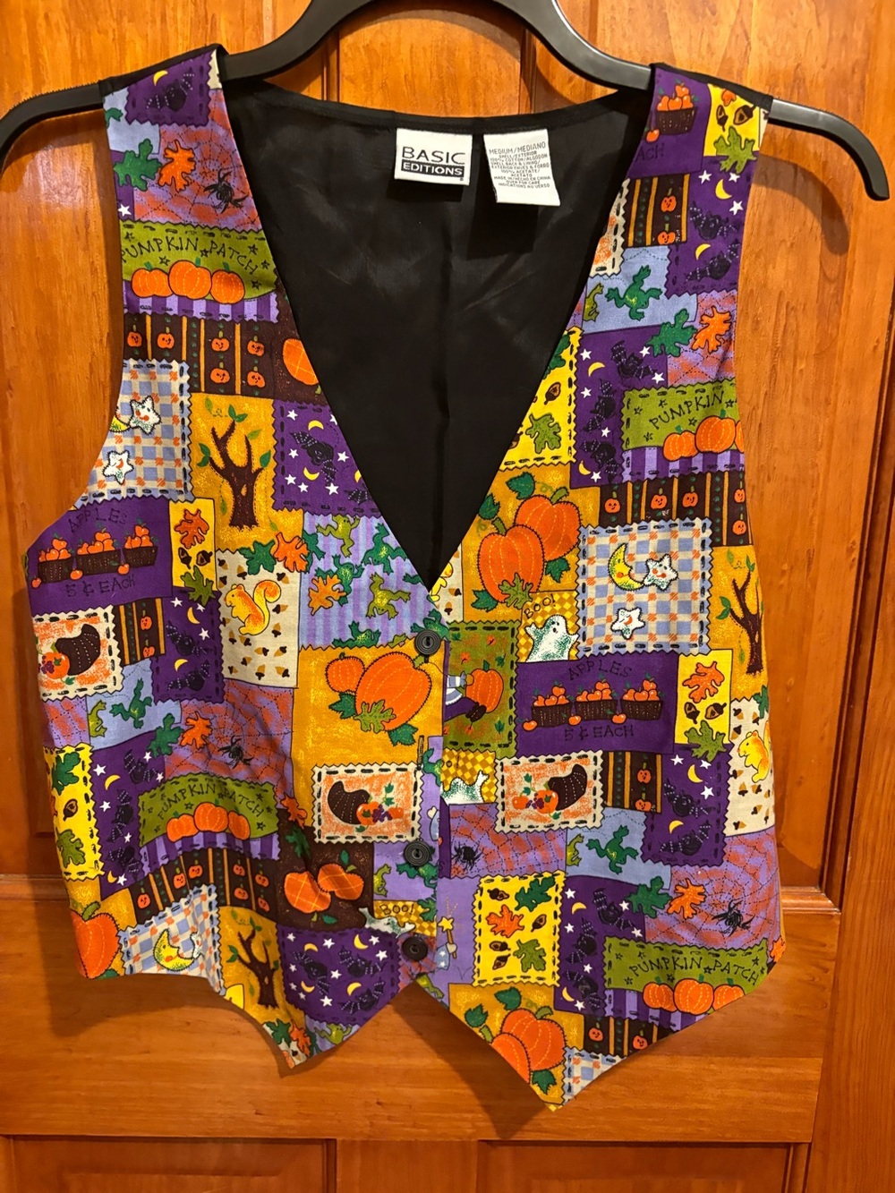 Halloween Pumpkin Patch Women’s Vest - Purple & Orange